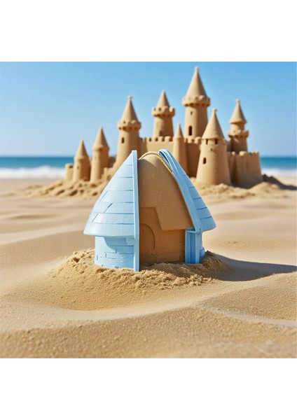 Açık Hava Plaj Kumu Için Üç Parçalı Kale Kalıpları 1 Adet (Yurt Dışından) fırsatları