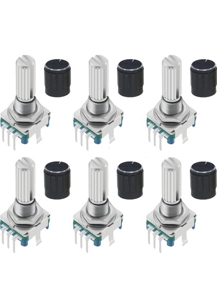 Adet EC11 Döner Kodlayıcı, 360° Basmalı Düğme, 5 Pin ve Düğme Kapağı (Yurt Dışından)