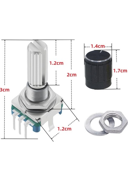 Adet EC11 Döner Kodlayıcı, 360° Basmalı Düğme, 5 Pin ve Düğme Kapağı (Yurt Dışından) indirimleri
