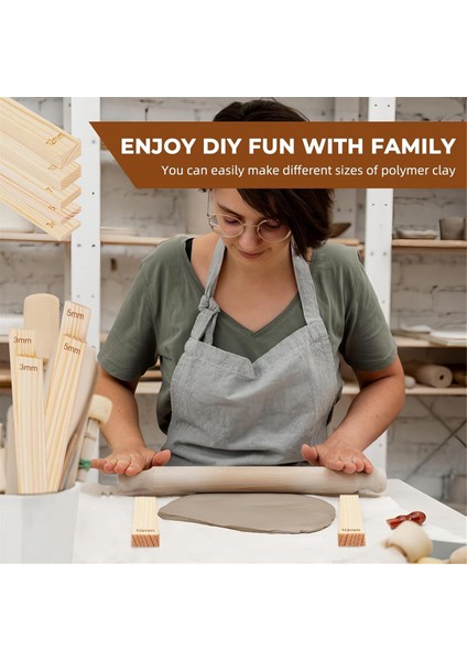 10 Parçalı Çömlekçilik Öğretimi Yuvarlama Çamur Çubuğu Kılavuz Seti (Yurt Dışından) indirimleri