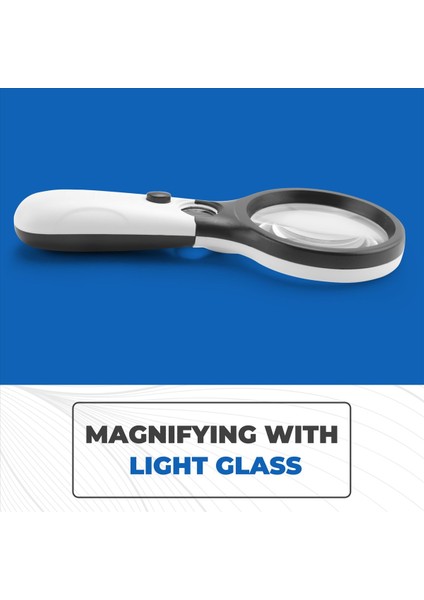 3 LED Işıklı 45X Elde Taşınabilir Okuma Büyüteci Mercek Takı Büyüteci (Yurt Dışından) indirimleri
