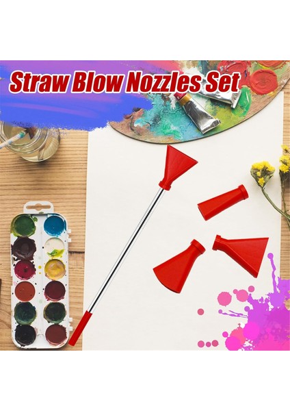 Akrilik Boya Dökme Malzemeleri Için 4 Adet Pipet Üfleme Nozulu Seti, B (Yurt Dışından) fırsatları