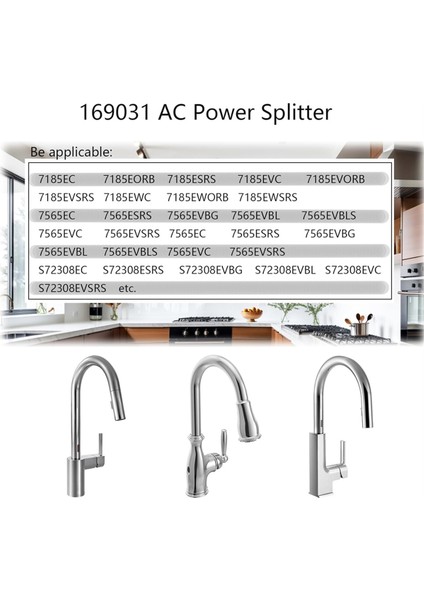169031 Ac Güç Kablosu Adaptör Kiti, Moen Motionsense Wave Abd Fişi Için (Yurt Dışından) indirimleri