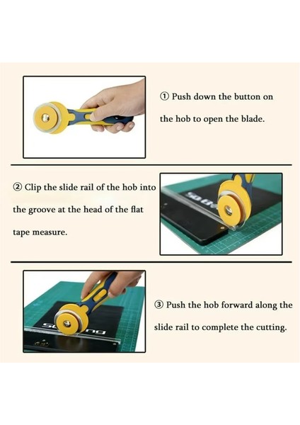 Yuvarlak Ocak Döner Kesici Kumaş Dikiş Deri Kumaş Kesme Aleti (Yurt Dışından) indirimleri