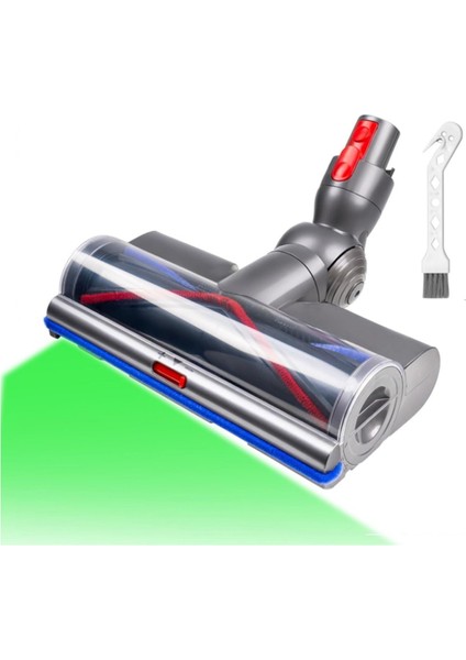 Dyson V7 V8 V10 V11 V15 Kablosuz Elektrikli Süpürgeler Için Yedek Süpürge Başlığı, Halılar ve Parke Zeminler Için LED Yeşil Işık (Yurt Dışından)