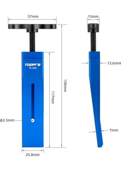 Toopre Bisiklet Piston Sıfırlama Aleti Bisiklet Kaliperi Piston Pres Aleti,b (Yurt Dışından) fiyatları