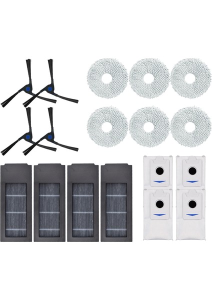 Ecovacs Deebot X2 / X2 Omni / X2 Pro / DEX86 Yedek Parça Aksesuarları Için Hepa Filtre Toz Torbası (Yurt Dışından)