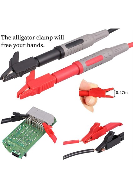 23 Parça Multimetre Kablo Seti, Profesyonel ve Yükseltilmiş Test Kabloları Seti (Yurt Dışından) indirimleri