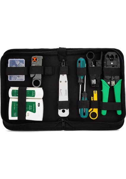 11'i 1 Arada Bilgisayar Ağı Onarım Araç Seti Lan Kablo Test Cihazı (Yurt Dışından)