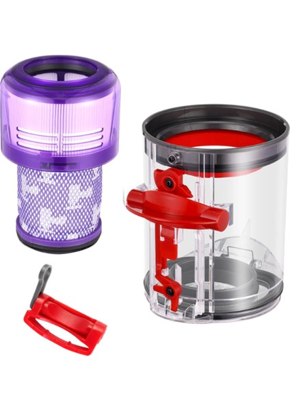 Dyson V10 Slim V12 Dijital Slim Elektrikli Süpürge Aksesuarları Toz Kovası Toplayıcısı Için Yedek Toz Haznesi ve Filtre (Yurt Dışından)