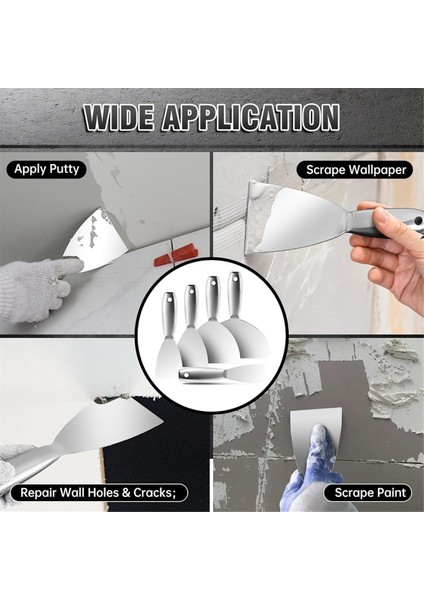 5 Parça Macun Bıçağı Seti, Duvar Kağıdı Kazıyıcı Boya Kazıyıcı Alet (Yurt Dışından) indirimleri