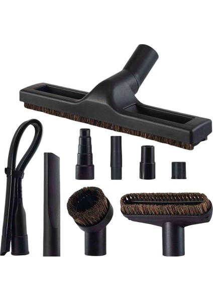 32 mm ve 35 mm Standart Hortumlar Için 9 Parçalı Evrensel Aksesuar Temizleme Seti, Vakum Aparatı/fırça/yarık Temizleme Aparatı (Yurt Dışından)