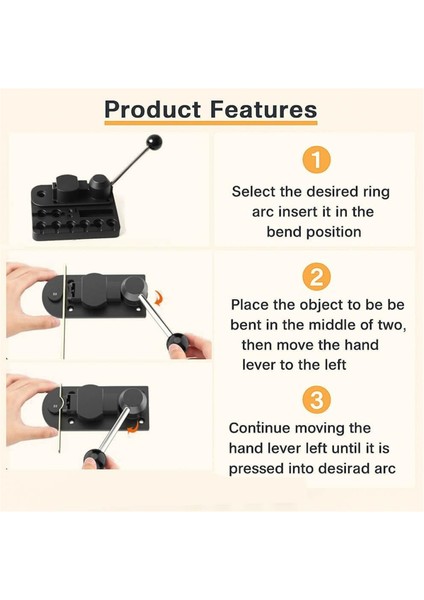 Ayarlanabilir Kalıplı Halka Bükme Alet Seti Hassas Tel Bükme Aleti (Yurt Dışından) modelleri