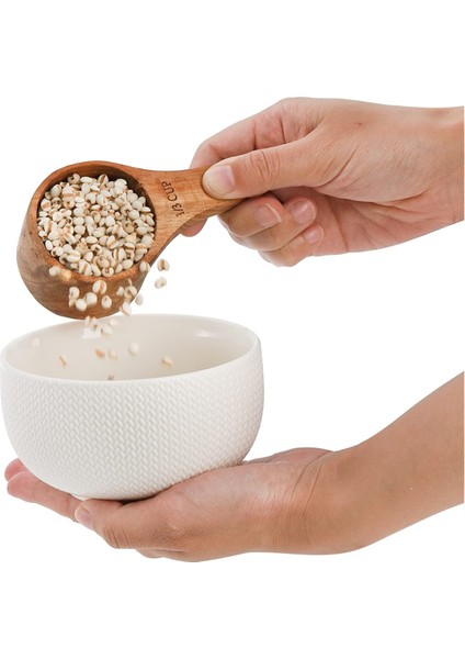 Adet Ahşap Ölçü Kabı Seti, Istiflenebilir Saplı, Pişirme ve Yemek Pişirme 4 Boyut (Yurt Dışından) fiyatları