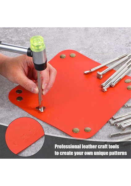 21 Adet Deri Damgalama Aleti, Kauçuk Çekiçli Deri Damgalama Kiti (Yurt Dışından) fırsatları