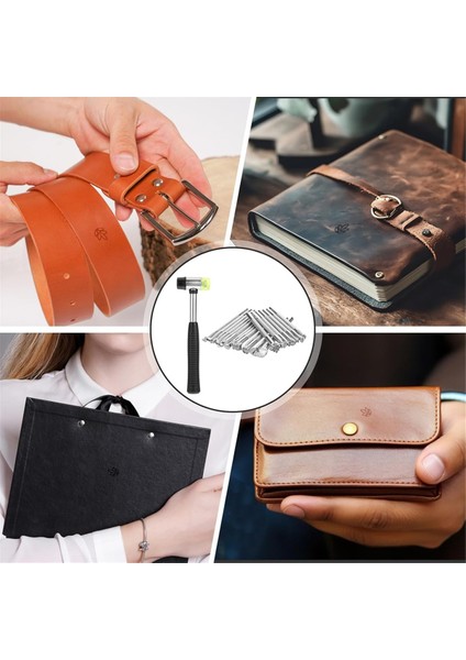 21 Adet Deri Damgalama Aleti, Kauçuk Çekiçli Deri Damgalama Kiti (Yurt Dışından) indirimleri