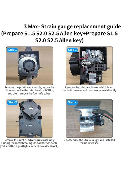 Kobra 3 Max Yedek Gerinim Ölçeri Için 3D Yazıcı Aksesuarları (Yurt Dışından) fiyatları