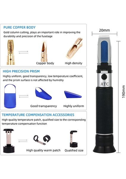 Alkol Refraktometresi %0-80 Alkol Test Cihazı Alkol Metresi (Yurt Dışından) fırsatları