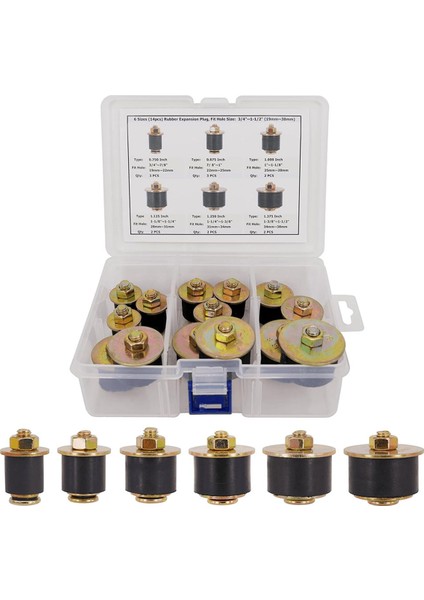 14 Adet Neopren Kauçuk Genleşme Tapası, Otomotiv Donma ve Donma Tapası (Yurt Dışından)