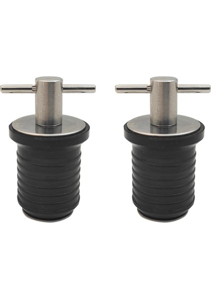 2 Adet 304 Paslanmaz Çelik ve Kauçuk T Saplı Büküm Tipi Tahliye Tapası (Yurt Dışından)