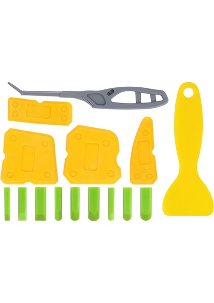 15 Adet Silikon Kalafatlama Alet Seti Sızdırmazlık Malzemesi Silikon Son Işlem Aletleri (Yurt Dışından)