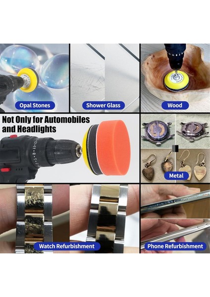 133 Parça Zımpara Diski Matkap Cilalama Seti Zımpara Aparatı, 3 Inç (Yurt Dışından) modelleri