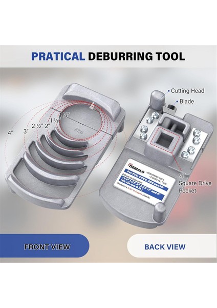 Pvc Boru Çapak Alma Aleti Profesyonel 1/4-4 Inç Boru Çapak Alma Aleti (Yurt Dışından) indirimleri