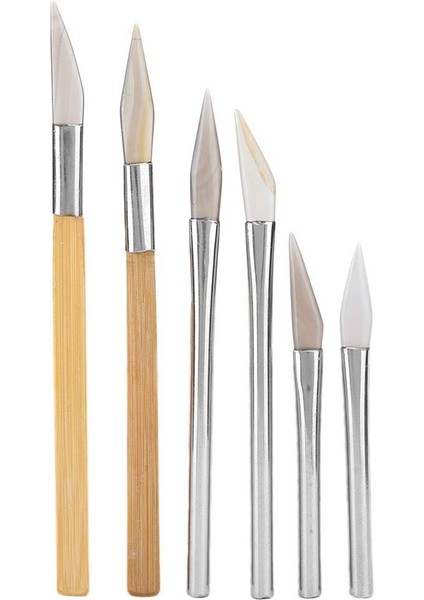 Bambu Saplı Agate Bıçak Kenarlı Parlatıcı Seti (Yurt Dışından)