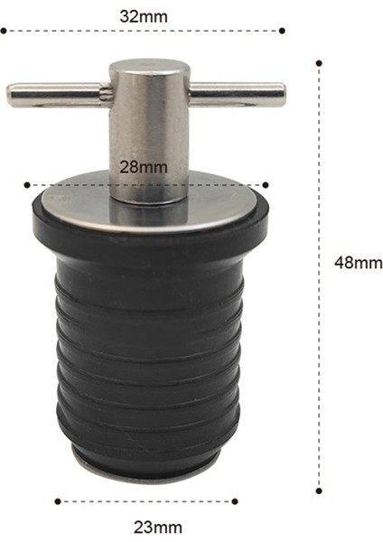 2 Adet 304 Paslanmaz Çelik ve Kauçuk T Saplı Büküm Tipi Tahliye Tapası (Yurt Dışından) fırsatları