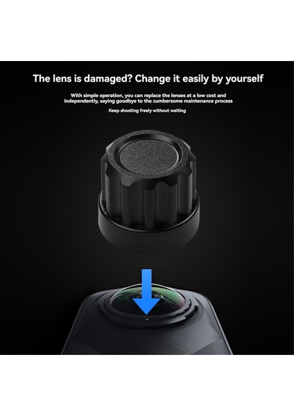 INSTA360 X5 Aksiyon Kamerası Için 2 Adet Çıkarılabilir Lens Kendin Yap Tamir Lens Kiti (Yurt Dışından) fiyatları
