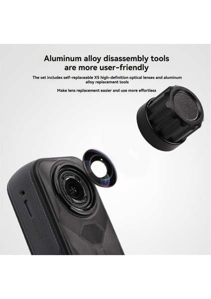 INSTA360 X5 Aksiyon Kamerası Için 2 Adet Çıkarılabilir Lens Kendin Yap Tamir Lens Kiti (Yurt Dışından) fırsatları