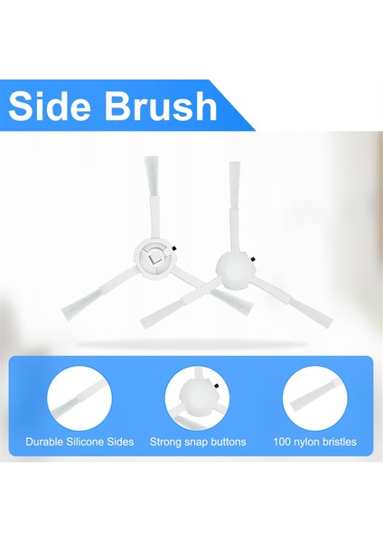 Dreame D9 / D9 Max / L10 Pro Robot Süpürge Için Aksesuar Seti, Silindir Fırça, Filtreler, Paspas Pedleri, Yan Fırçalar (Yurt Dışından) modelleri