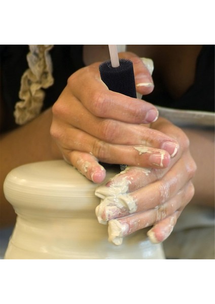 12'li Paket Seramik Süngeri, Kil, Siyah (Yurt Dışından) fırsatları