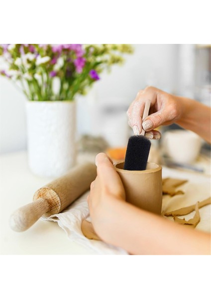 12'li Paket Seramik Süngeri, Kil, Siyah (Yurt Dışından) indirimleri