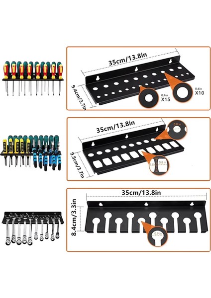 Tornavida Düzenleyici Duvara Monte El Aleti Tutucu Ray Rafı (Yurt Dışından) modelleri