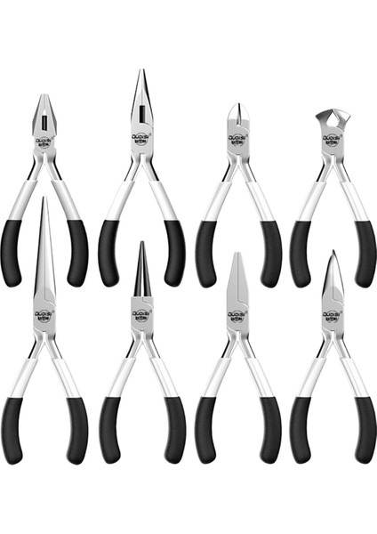 Oudısı 8 Parçalı Çok Amaçlı Sivri Burunlu Pense Seti (Yurt Dışından)