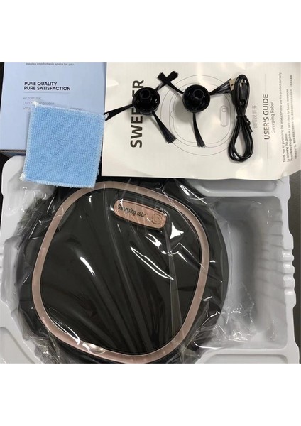 USB Kablosuz Süpürge Robotu Süpürme Paspas Ev Temizlik Robotu Zemin Halı Süpürgesi Toz Toplayıcı Mavi (Yurt Dışından) modelleri