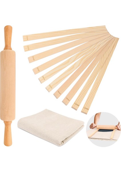 12 Parça Çömlekçilik Aletleri Öğretim Seti, 17 Inçlik Levha Silindiri Dahil (Yurt Dışından) fiyatları