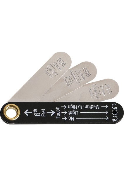 Gitar Lutçu Aletleri Seti Hassas Çubuk Sapı Kabartma Ölçer Aleti (Yurt Dışından)