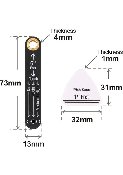 Gitar Lutçu Aletleri Seti Hassas Çubuk Sapı Kabartma Ölçer Aleti (Yurt Dışından) modelleri