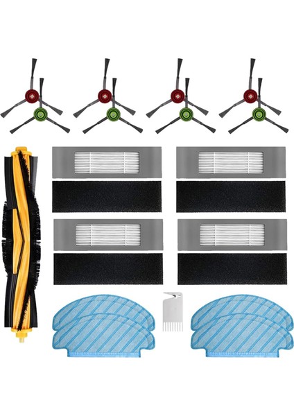 Yeedi Vac Yeedi Vac 2 Pro Vac Station Vac Max Robot Süpürge Yedek Parçaları Filtre Fırça Paspas Pedleri (Yurt Dışından)