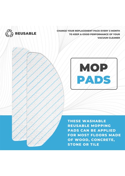 Ecovacs T9 T9+ T8 T8+ T8 Aıvı N8 N8 Pro N8 Pro+ Robot Süpürge Için 100 Adet Tek Kullanımlık Paspas Pedi Yedek Paspas Bezi Pedi (Yurt Dışından) fırsatları