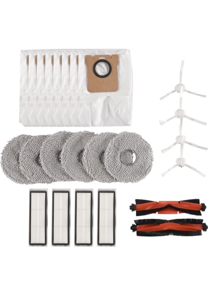 Xiaomi Robot Süpürge X20 + / X20 Plus Süpürge Ana Yan Fırça Hepa Filtre Paspas Bezi Toz Torbası Için 24 Adet Yedek Parça (Yurt Dışından) fiyatları