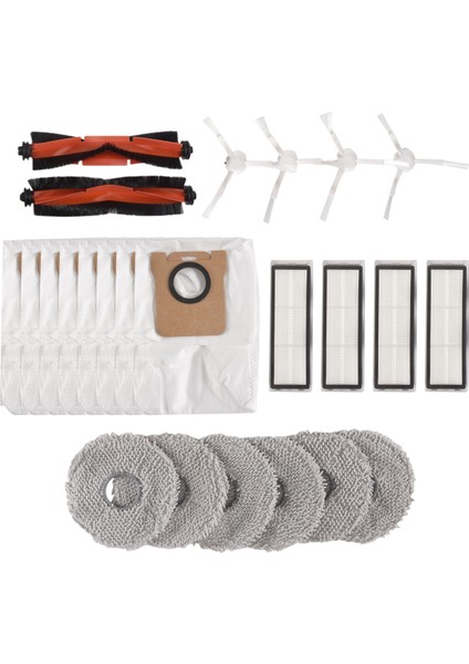 Xiaomi Robot Süpürge X20 + / X20 Plus Süpürge Ana Yan Fırça Hepa Filtre Paspas Bezi Toz Torbası Için 24 Adet Yedek Parça (Yurt Dışından) modelleri