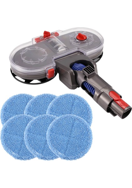 Dyson V15 V11 V10 V8 V7 Elektrikli Süpürge Için Çıkarılabilir Su Tankı ile Elektrikli Paspas Başlığı Aparatı 6 Yeniden Kullanılabilir Paspas Pedi C (Yurt Dışından) fiyatları