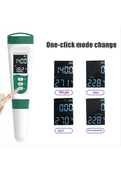 5'i 1 Arada Su Kalitesi Test Kalemi Ses Modeli Ph Ölçer Tds Tuzluluk Ölçer (Yurt Dışından) indirimleri