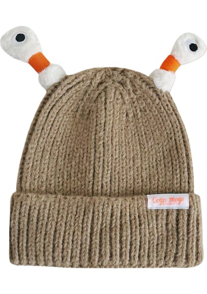 Ebeveyn-Çocuk Bere Şapka Kadın Sevimli Çizgi Komik Gözler Dokunaçlar Sonbahar ve Kış Çocuk Sıcak Örgü Şapka Parlayacak (Yurt Dışından)