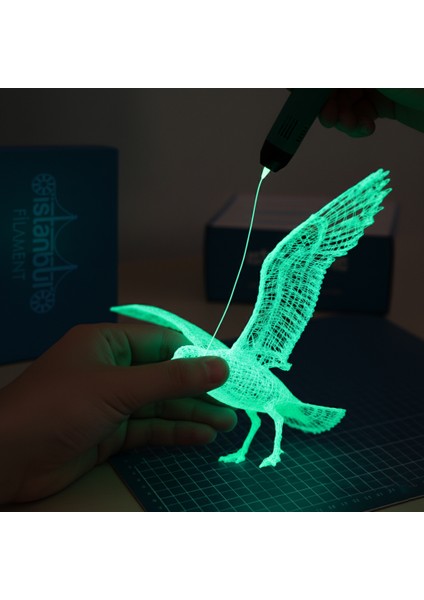 Istanbul Filament 3D Baskı Pla Glow In The Dark (Karanlıkta Parlayan) 500 gr Ø 1,75MM ± 0,05 mm