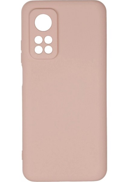 Xiaomi Mi 10T Kılıf Nano Içi Kadife Silikon - Pudra