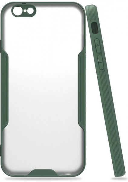 iPhone 6 Kılıf Platin Silikon - Yeşil (K95)